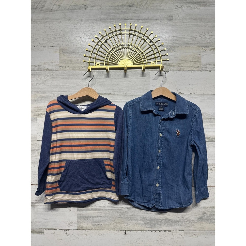 Long Sleeve Shirt Lot Fit Like Boys XS 4-5 GUC